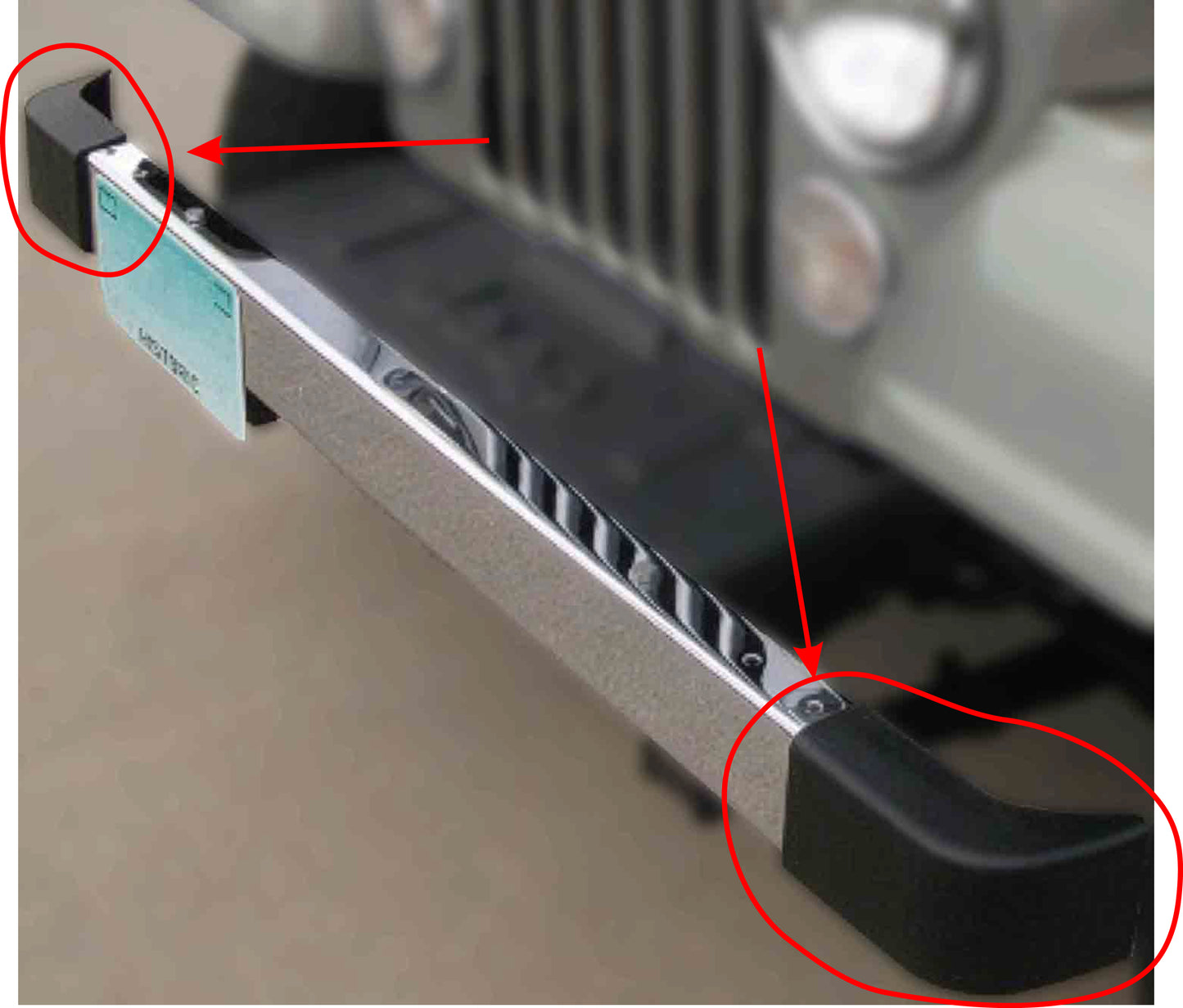 3d Printed Bumper Extension Corner Covers Caps for 1982 CJ7 Limited