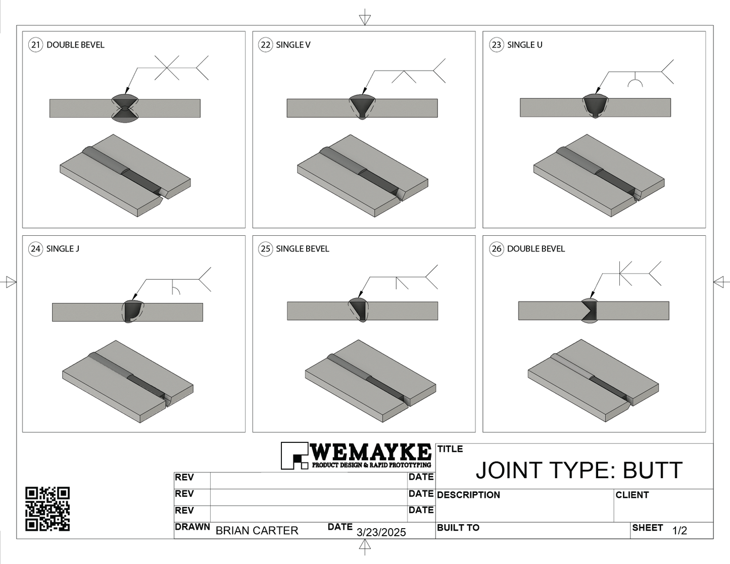 3d Printed Plastic Weld Coupons COMPLETE SET *WITH HOLDERS*
