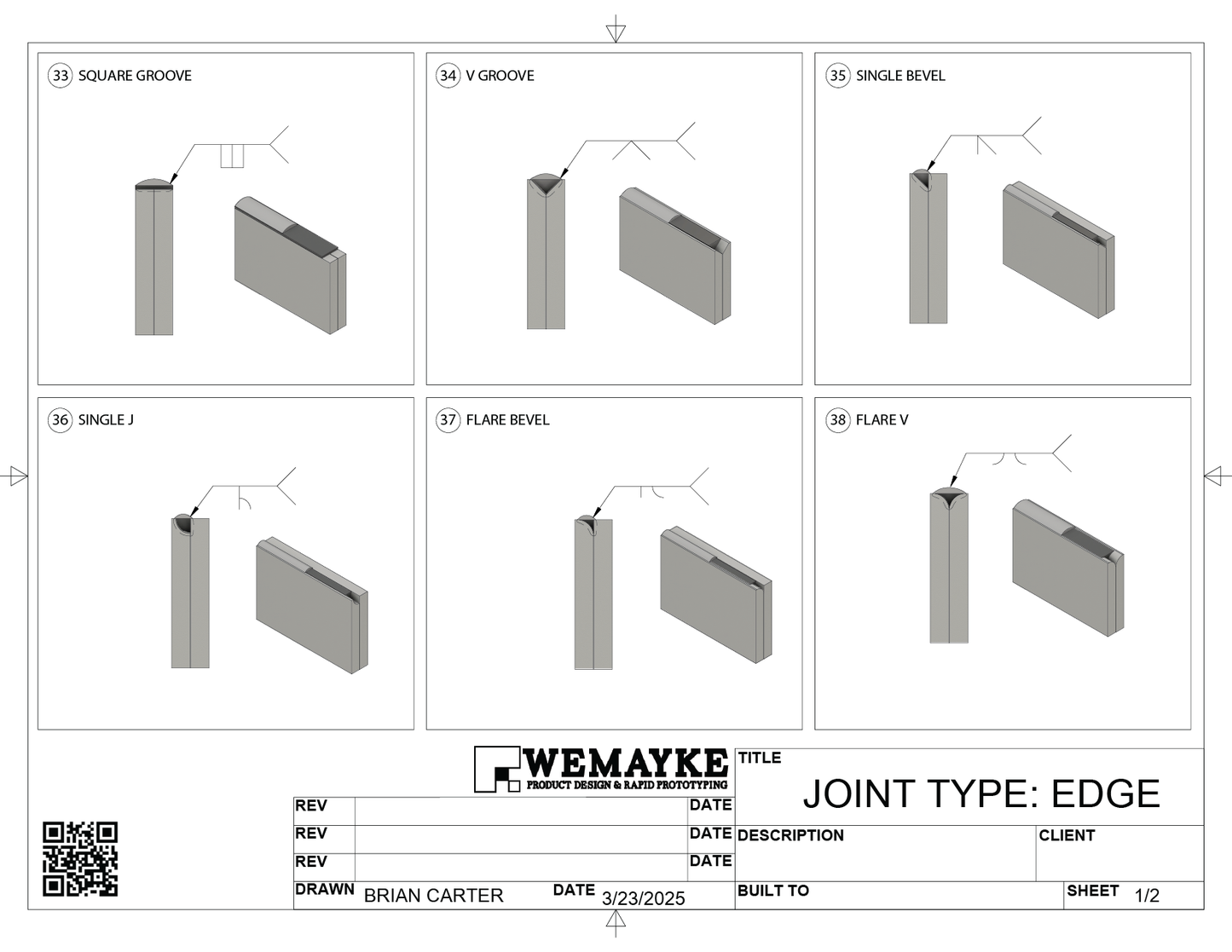 3d Printed Plastic Weld Coupons COMPLETE SET *WITH HOLDERS*