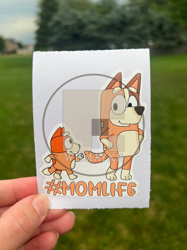 (B33) Momlife of 1 - Dog Family Decal / Sticker