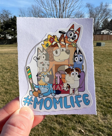 (B73) Momlife of 5 - Dog Family Decal / Sticker