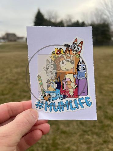 (B98) Mumlife of 4 - Dog Family Decal / Sticker