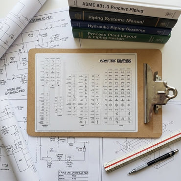 Clipboard Isometric Drawing - Piping Symbols Decal