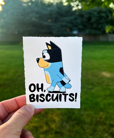 (B21) Oh, Biscuits! - Dog Family Decal / Sticker