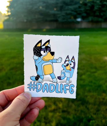 (B30) Dadlife 2.0 of 2 - Dog Family Decal / Sticker