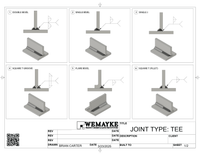 3d Printed Plastic Weld Coupons COMPLETE SET *WITH HOLDERS*