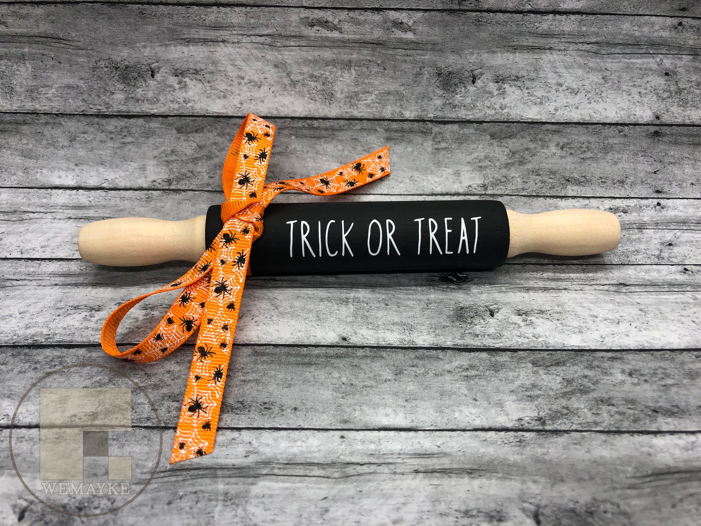 Fall Halloween 7" Mini Rolling Pin - Trick or Treat