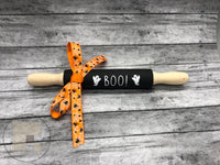 Fall Halloween 7" Mini Rolling Pin - Boo!