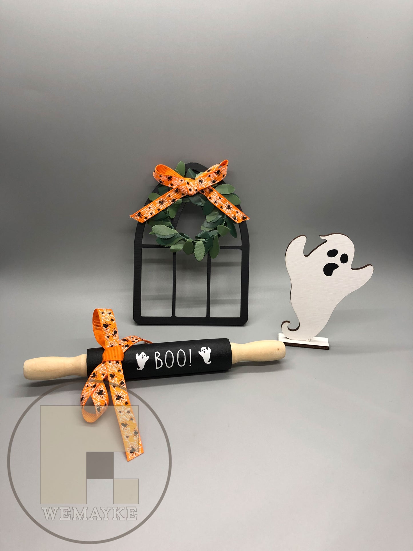 Fall Halloween 7" Mini Rolling Pin - Boo!