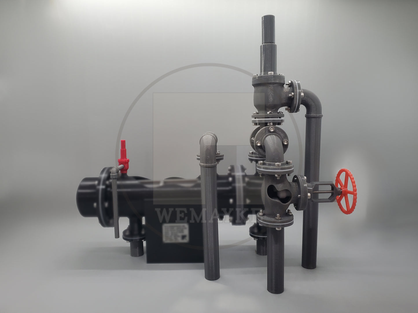 3d Printed Piping Configuration for Heat Exchanger Model (W-STHX-01)