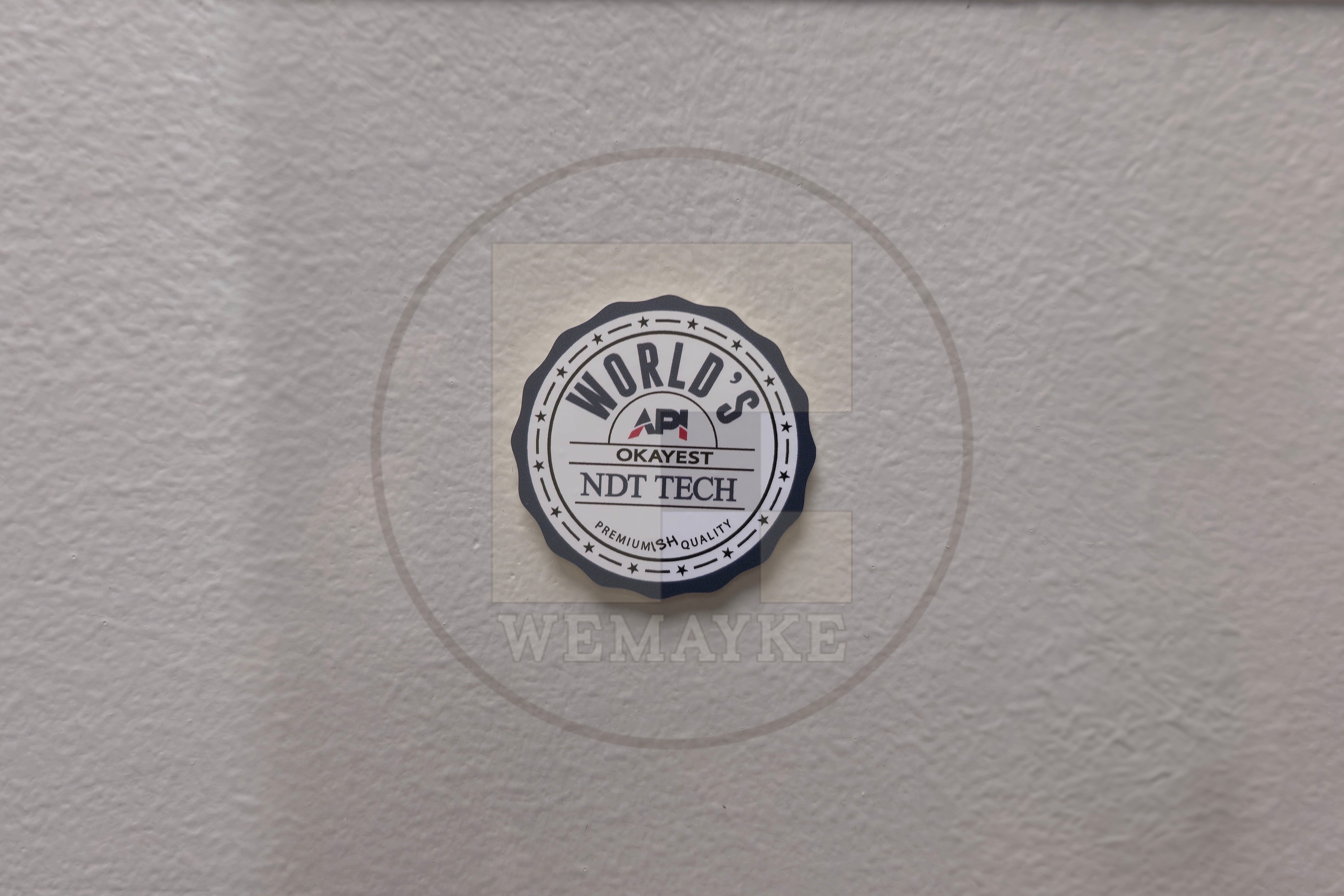 (S51.3) World's Okayest NDT Tech Decal / Sticker (Pack of 6)