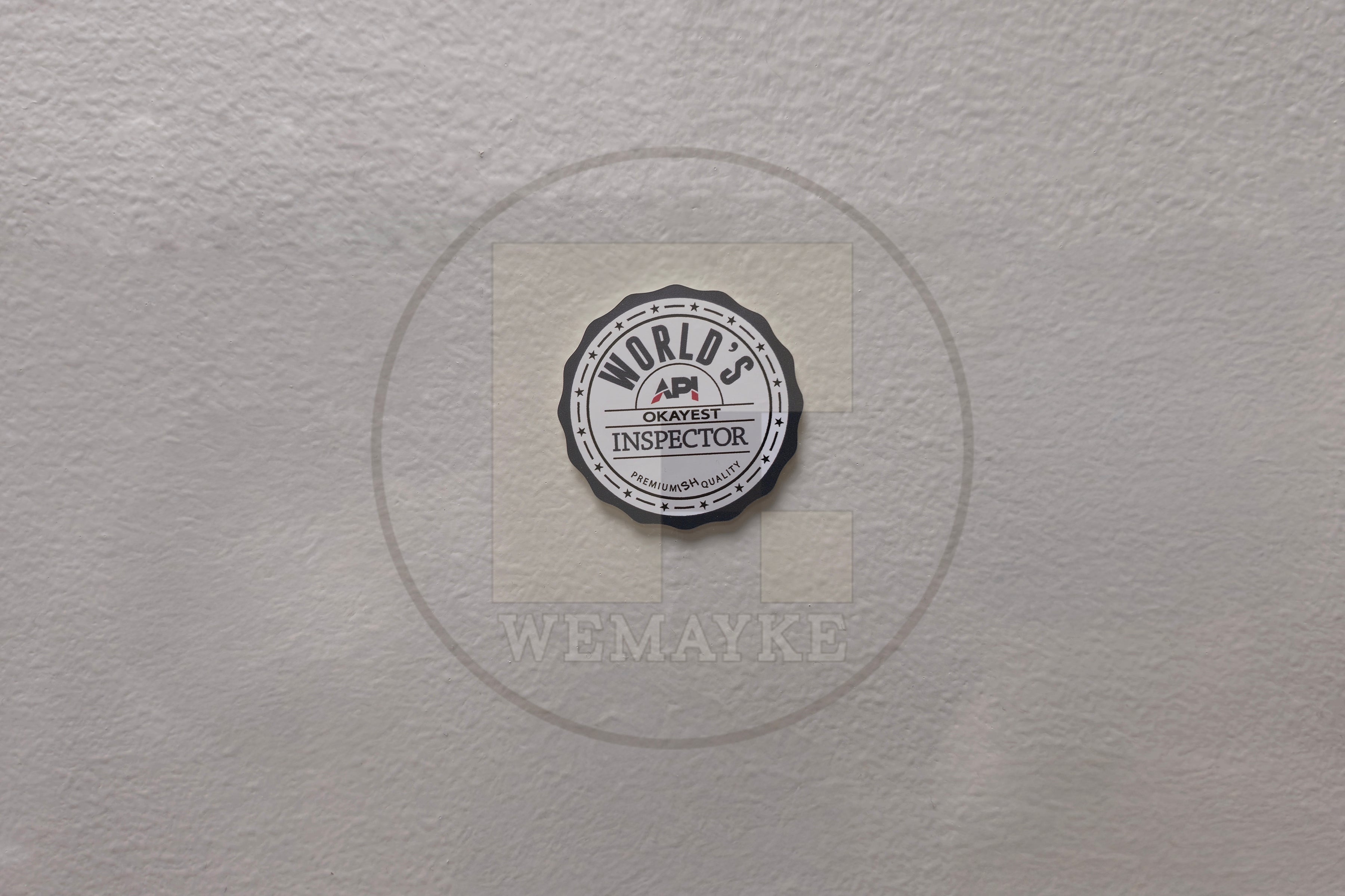 (S51.2) World's Okayest Inspector Decal / Sticker (Pack of 6)