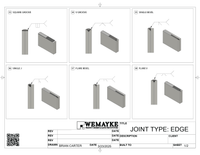 3d Printed Plastic Weld Coupons COMPLETE SET *WITH HOLDERS*
