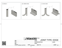 3d Printed Plastic Weld Coupons COMPLETE SET *WITH HOLDERS*
