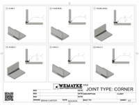 3d Printed Plastic Weld Coupons COMPLETE SET *WITH HOLDERS*