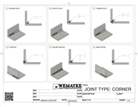 3d Printed Plastic Weld Coupons COMPLETE SET *WITH HOLDERS*