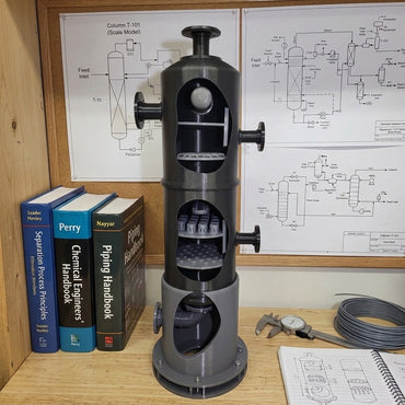 3d Printed Process Column Model (W-STRC-01)