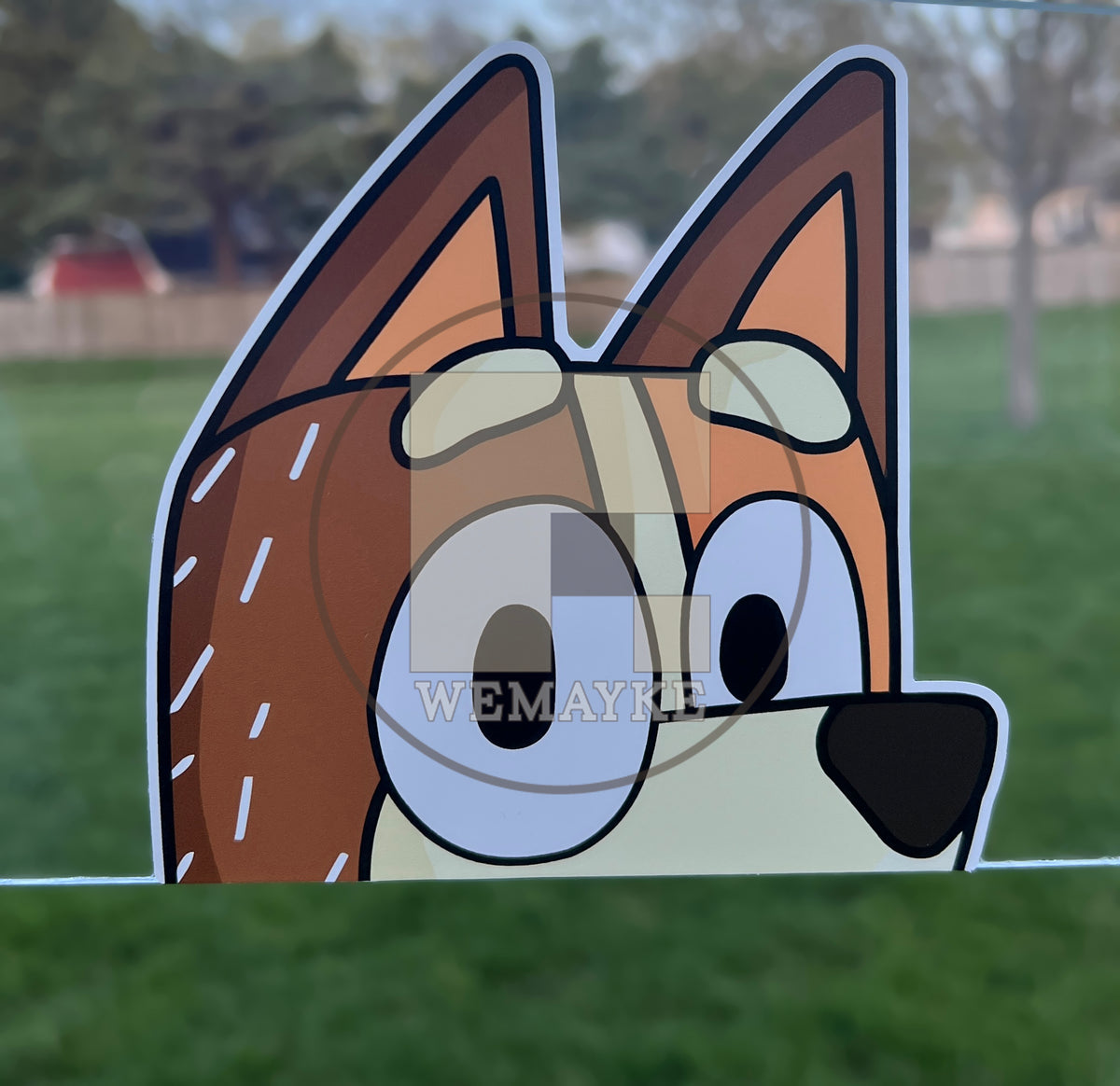 (B128) Mom Dog Peeker - Dog Family Decal / Sticker