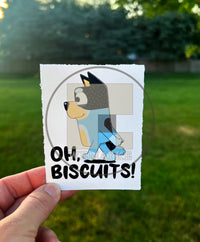 (B21) Oh, Biscuits! - Dog Family Decal / Sticker