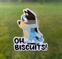 (B21) Oh, Biscuits! - Dog Family Decal / Sticker
