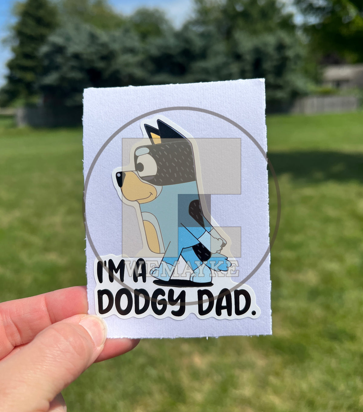 (B22) I'm a Dodgy Dad - Dog Family Decal / Sticker