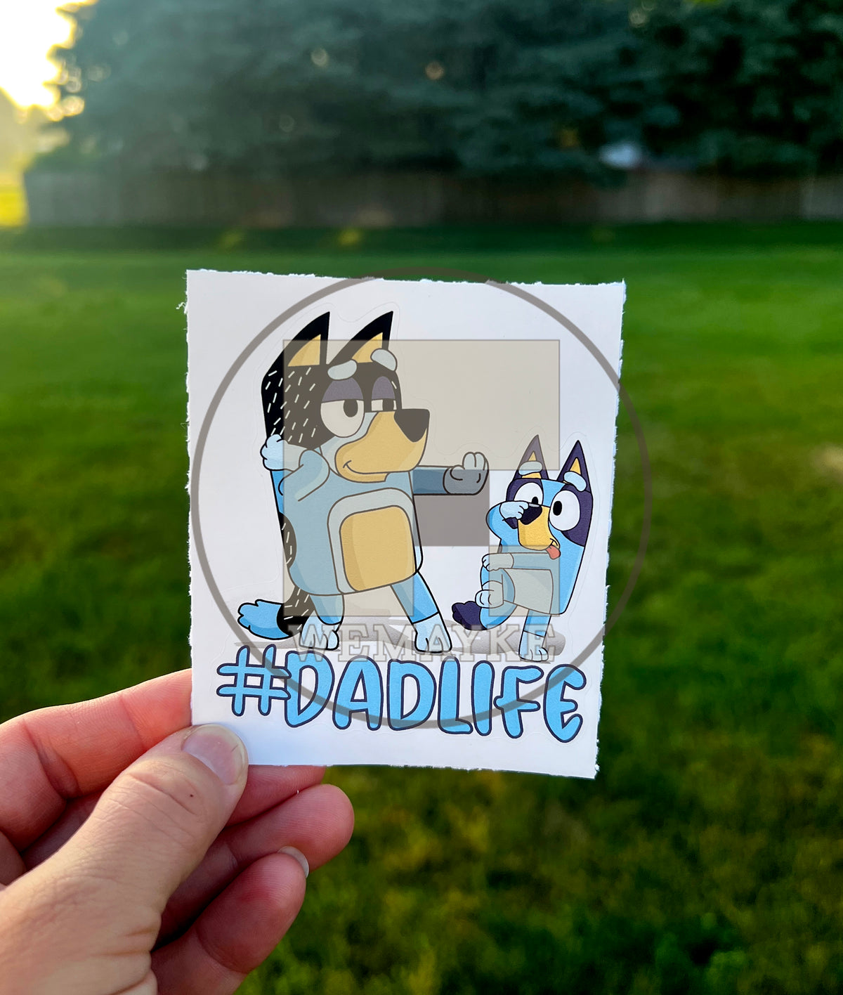 (B30) Dadlife 2.0 of 2 - Dog Family Decal / Sticker