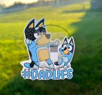 (B30) Dadlife 2.0 of 2 - Dog Family Decal / Sticker