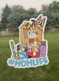 (B31) Momlife of 2 - Dog Family Decal / Sticker