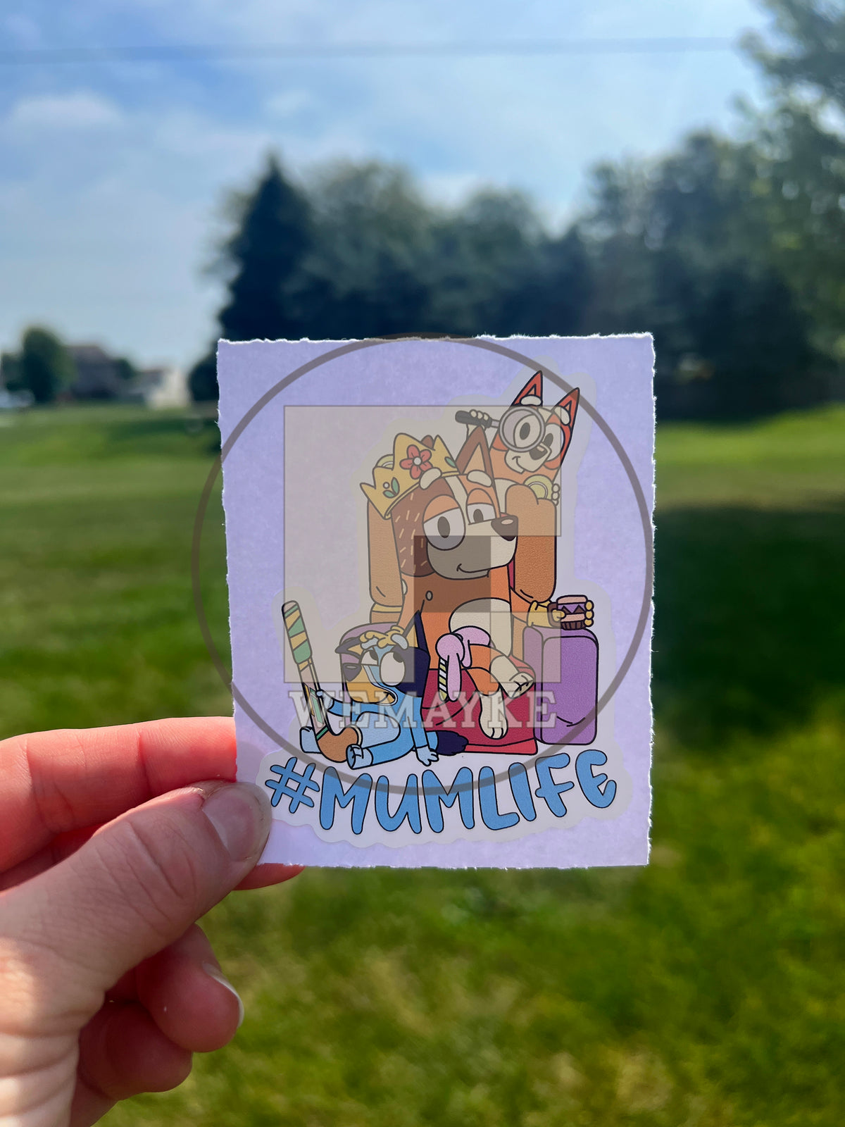 (B32) Mumlife of 2 - Dog Family Decal / Sticker