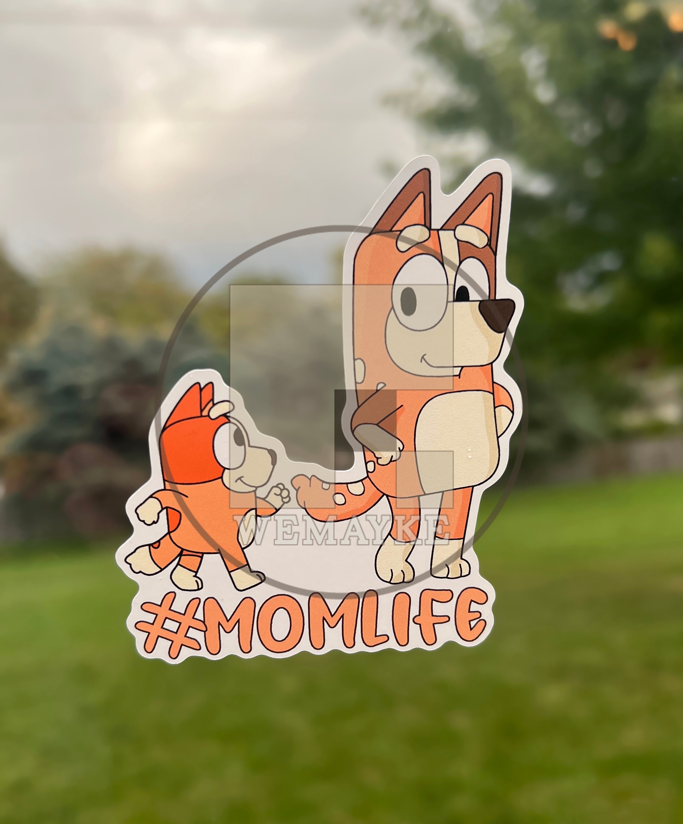 (B33) Momlife of 1 - Dog Family Decal / Sticker