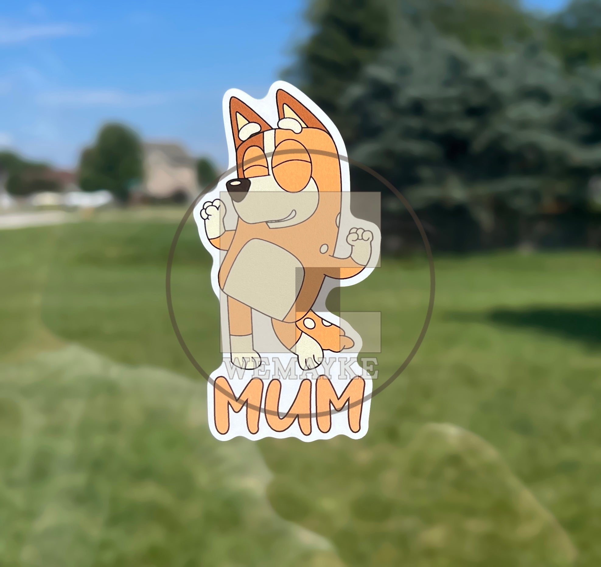(B34) Mum - Dog Family Decal / Sticker