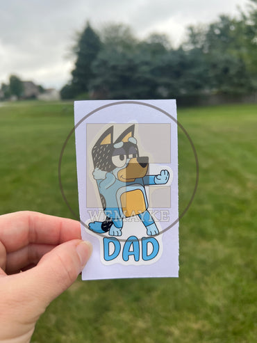 (B35) Dad - Dog Family Decal / Sticker