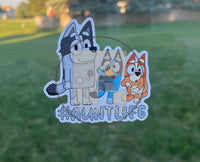 (B38) #AuntLife of 2 - Dog Family Decal / Sticker