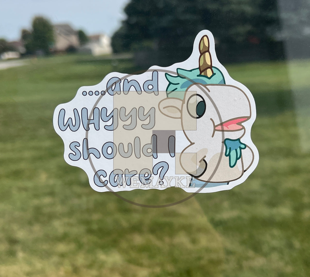(B42) Unicorse - Dog Family Decal / Sticker
