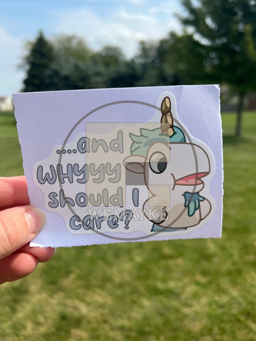 (B42) Unicorse - Dog Family Decal / Sticker