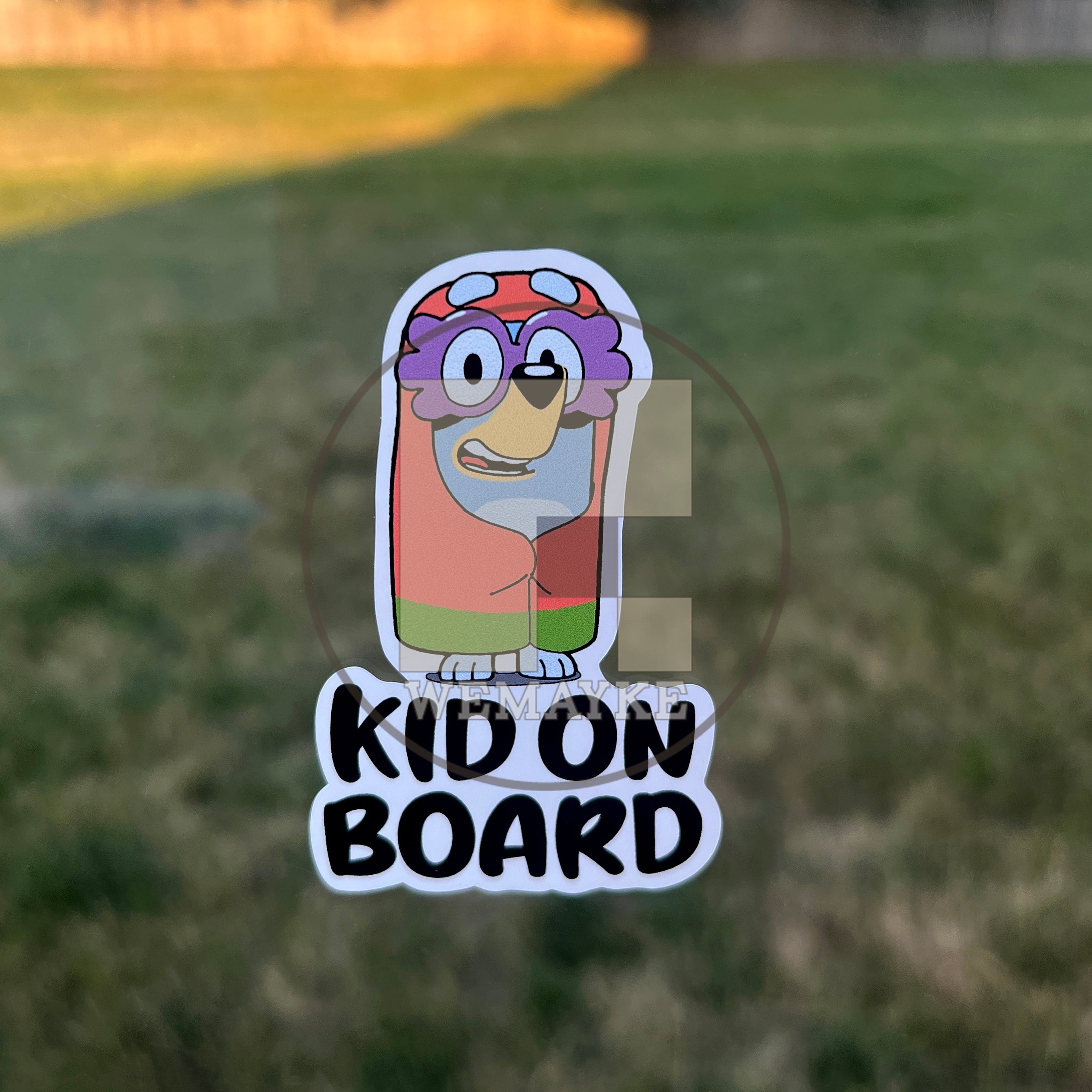 (B4) Kid on Board - Dog Family Decal / Sticker