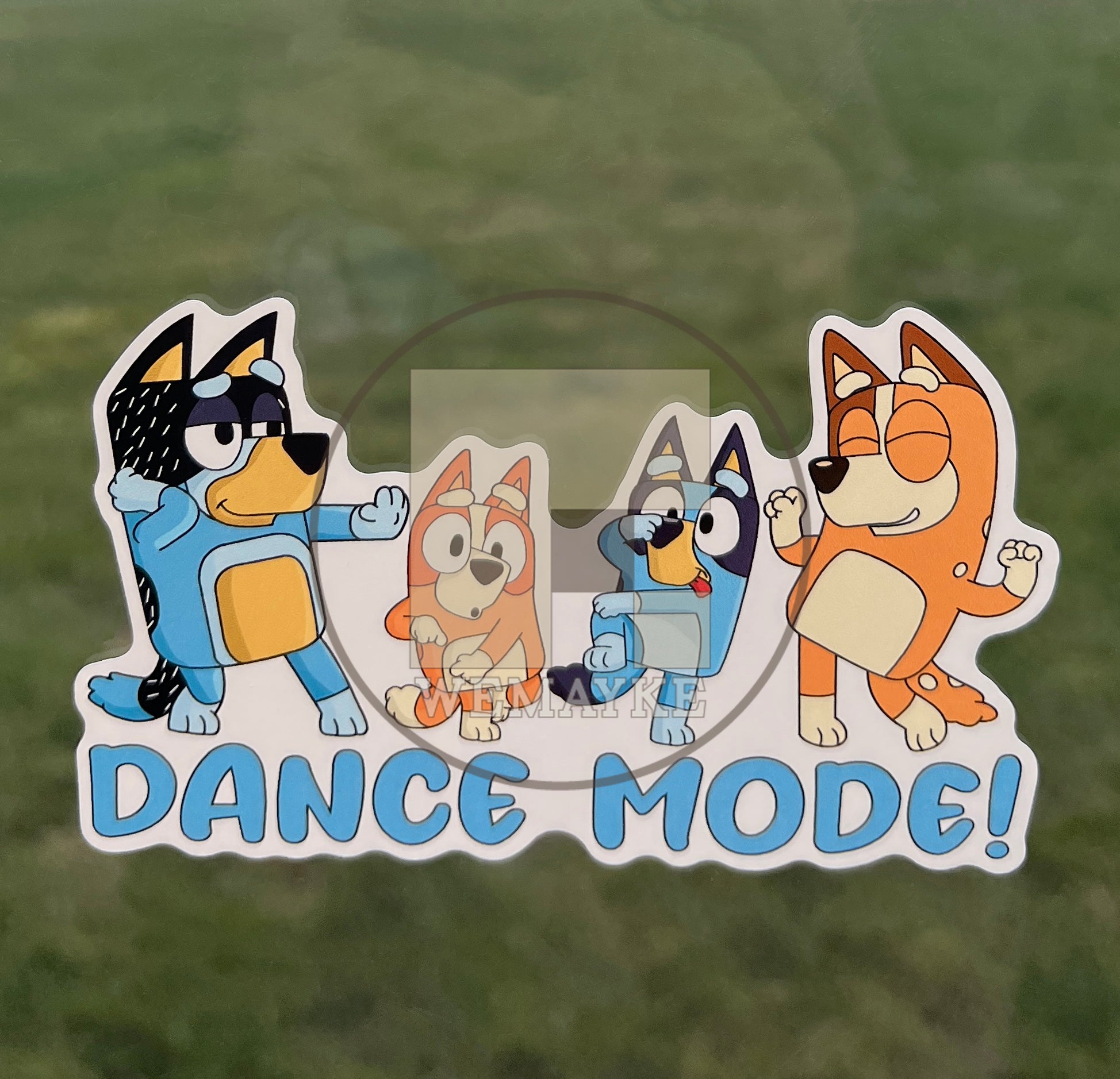 (B57) Dance Mode! - Dog Family Decal / Sticker