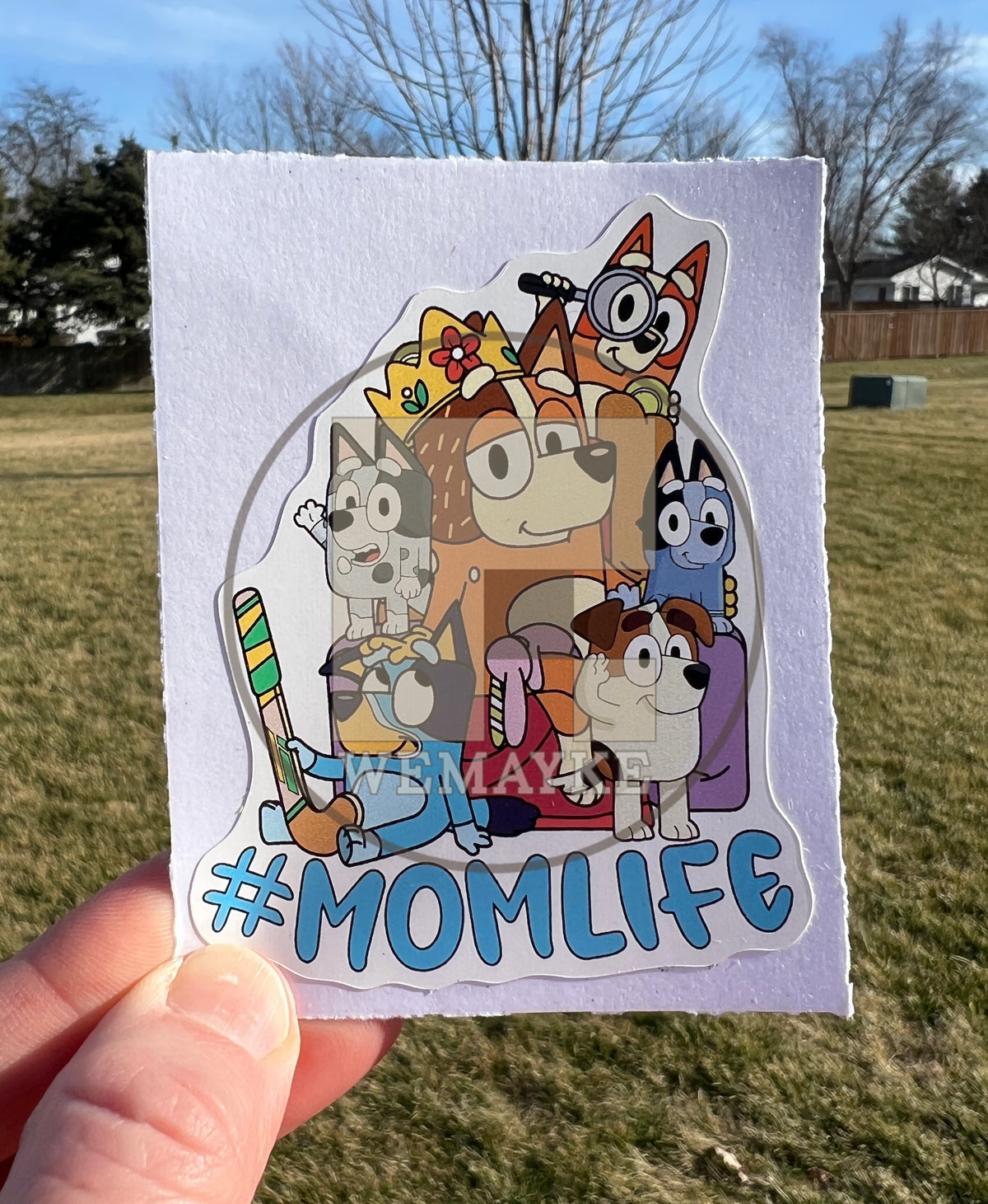 (B73) Momlife of 5 - Dog Family Decal / Sticker