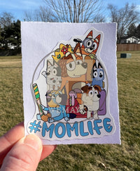 (B73) Momlife of 5 - Dog Family Decal / Sticker