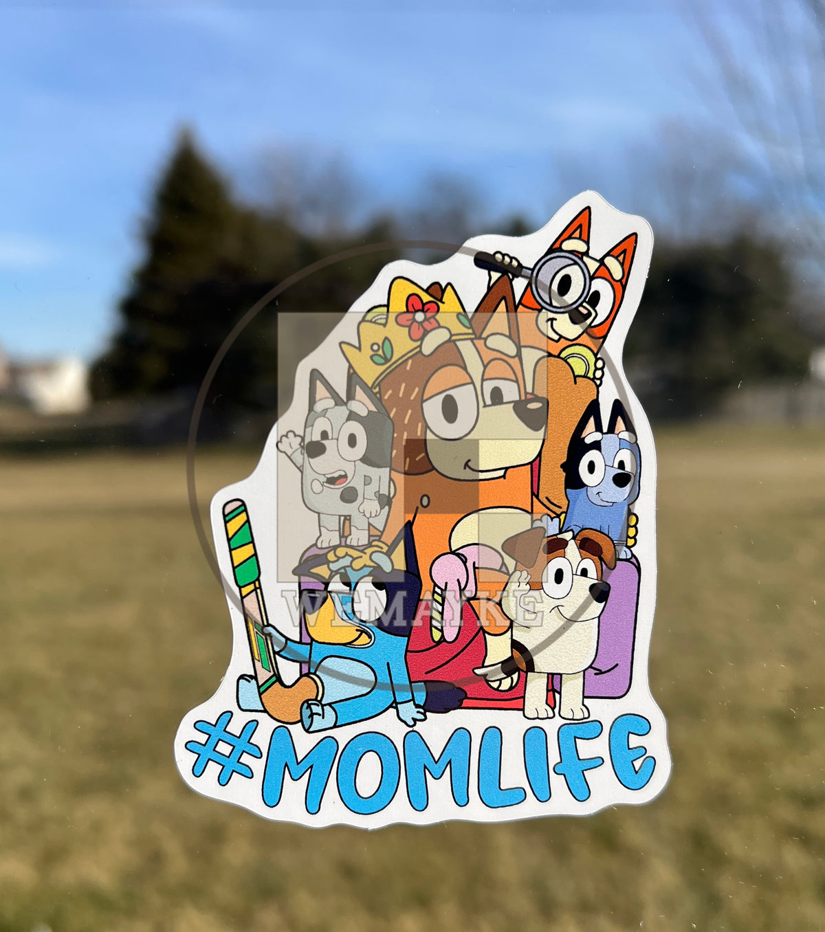 (B73) Momlife of 5 - Dog Family Decal / Sticker