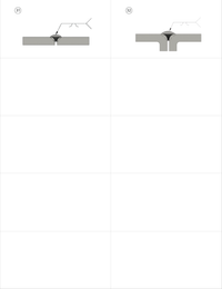 3d Printed Plastic Weld Coupons Set 21-32 (Butt Joints) *WITHOUT HOLDER*