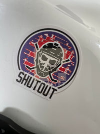 Youth Hockey Helmet Award Stickers - Goal, Hat Trick, or Shutout - Pack of 20