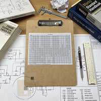 Clipboard Pipe Schedule Chart Decal