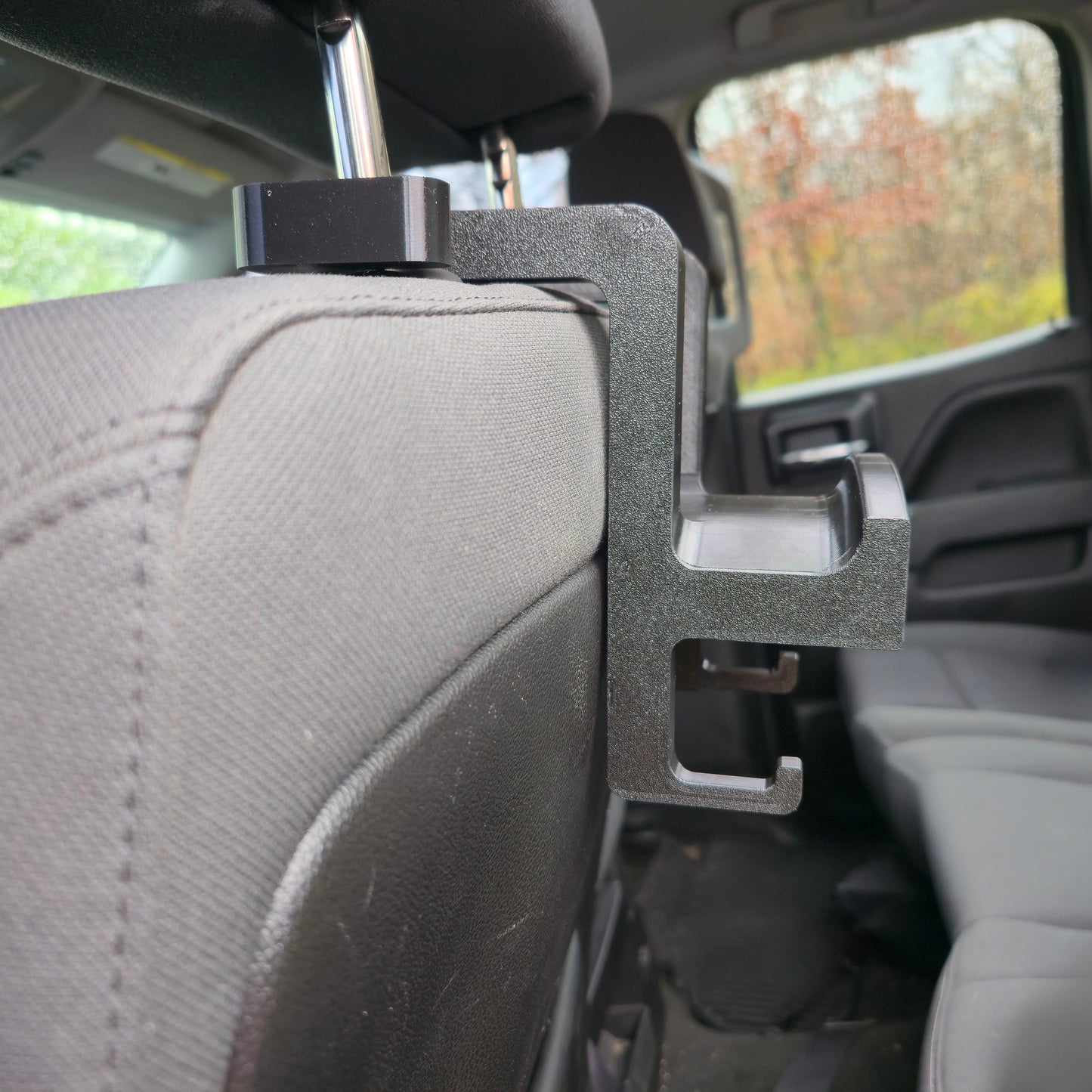 3d Printed Headrest Hard Hat Holder (W-HH-01)