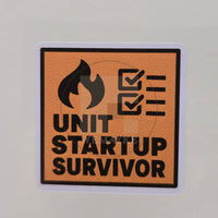(S176) Unit Startup Survivor Decal / Sticker (Pack of 6)