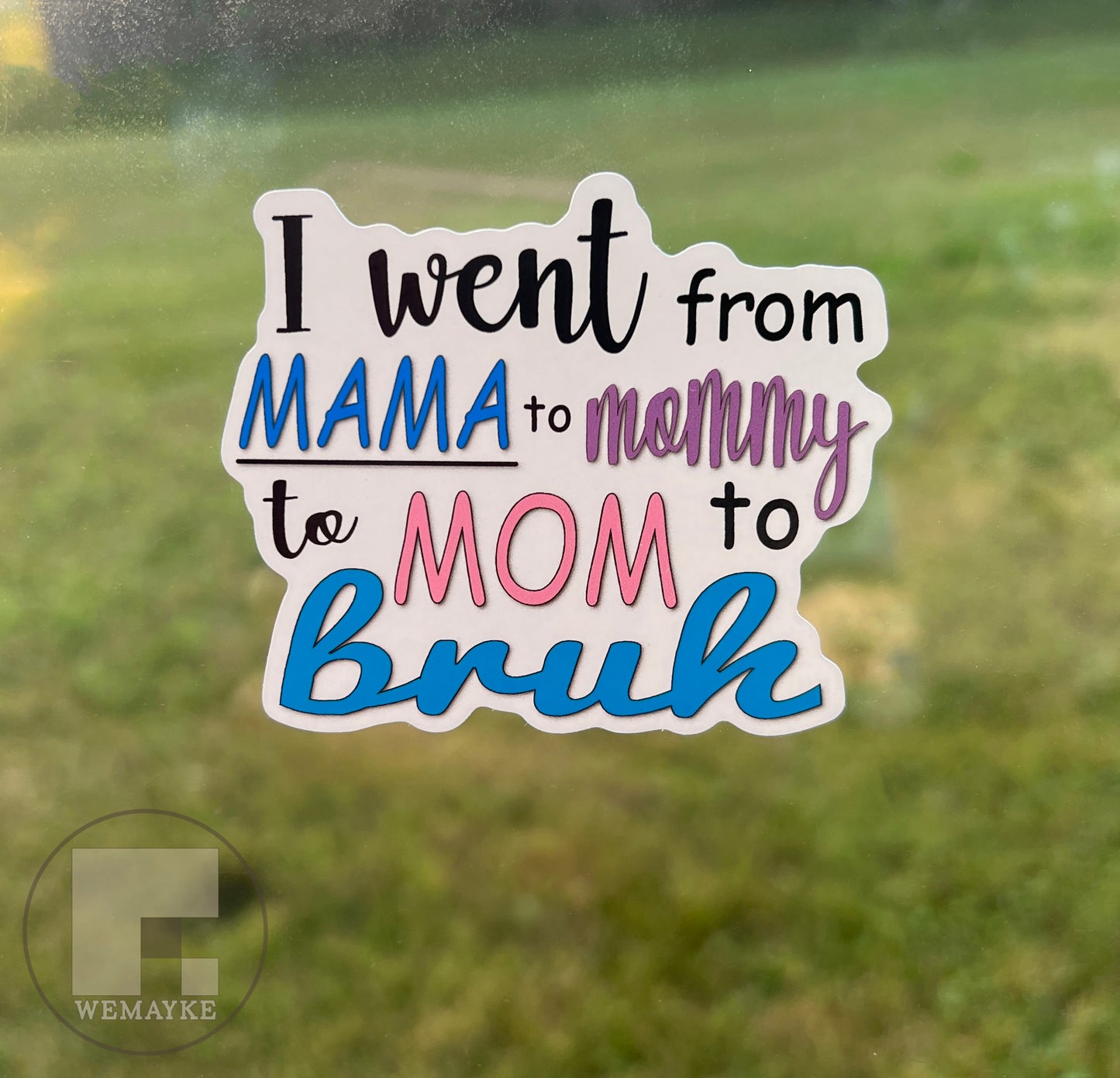 (S45) I went to Bruh - Decal / Sticker