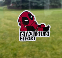 (S47) Max Effort - Superhero Decal / Sticker