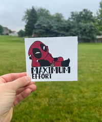 (S47) Max Effort - Superhero Decal / Sticker