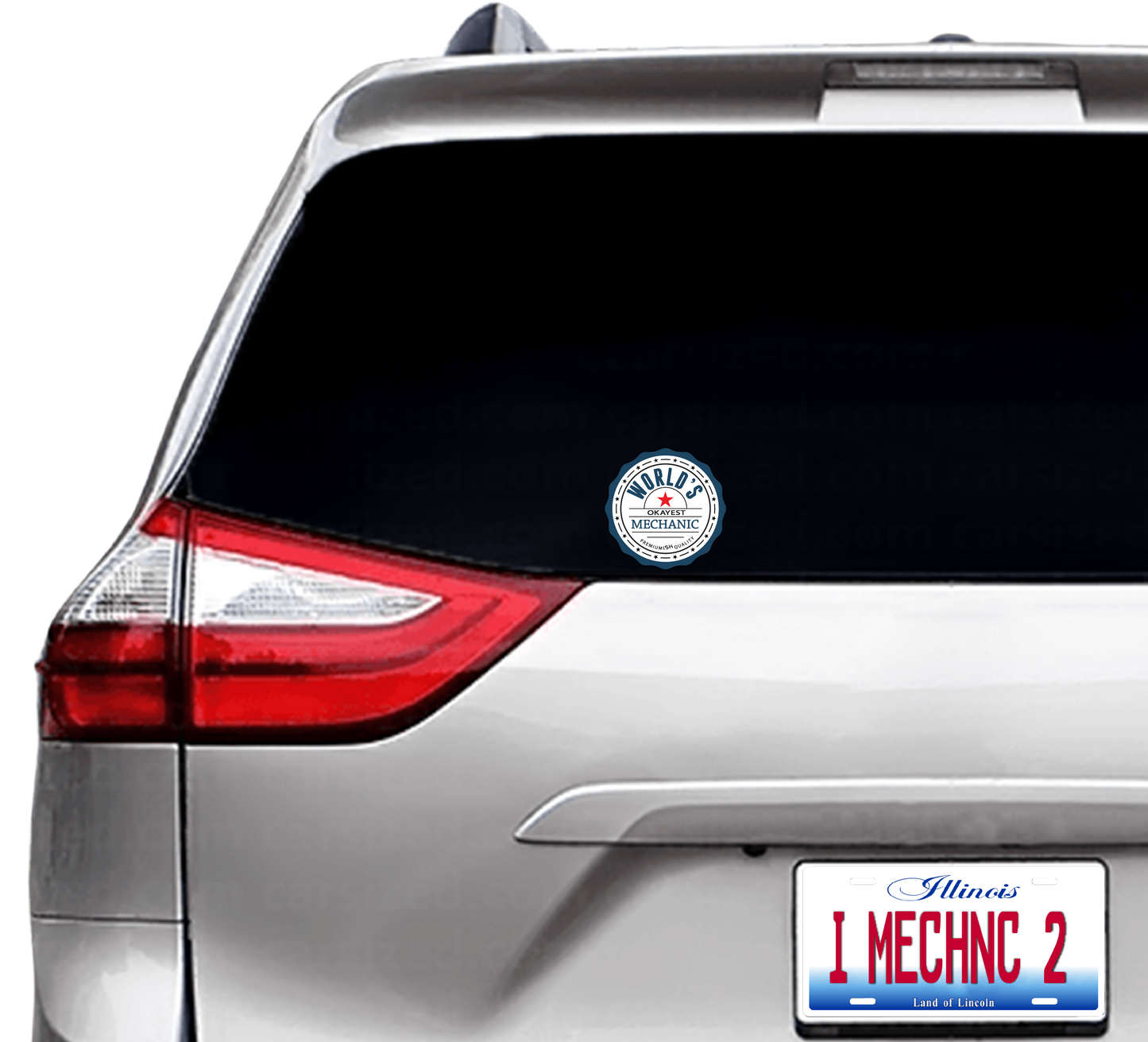 (S52) World's Okayest Mechanic - Decal / Sticker (Pack of 6)