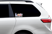 (B108) MawMaw Wagon With 5 Kids - Dog Family Decal / Sticker